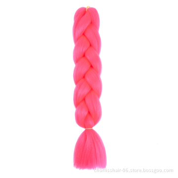 Wholesale 24'' Ombre Yaki Jumbo Braids Pre-stretched Crochet Synthetic Afro Braiding Hair Extensions Expression Braiding Hair